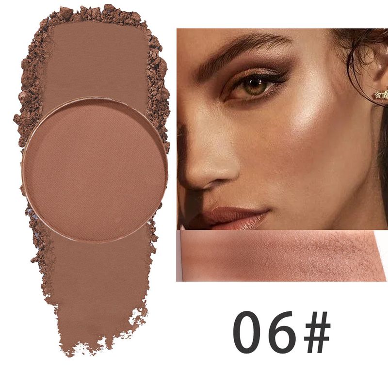 Bronceadores e iluminadores Belleza Maquillaje Rostro Iluminador natural Tridimensional Seis colores Contorno Larga duración Resistente al agua y al sudor_voghion.com