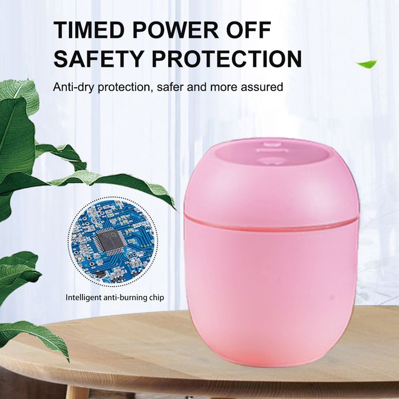 USB Mini Luchtbevochtiger Aroma Essentiële Olie Diffuser Voor Thuis Auto Ultrasone Dempende Mistmaker Diffuser Met LED Kleurenlamp_voghion.com