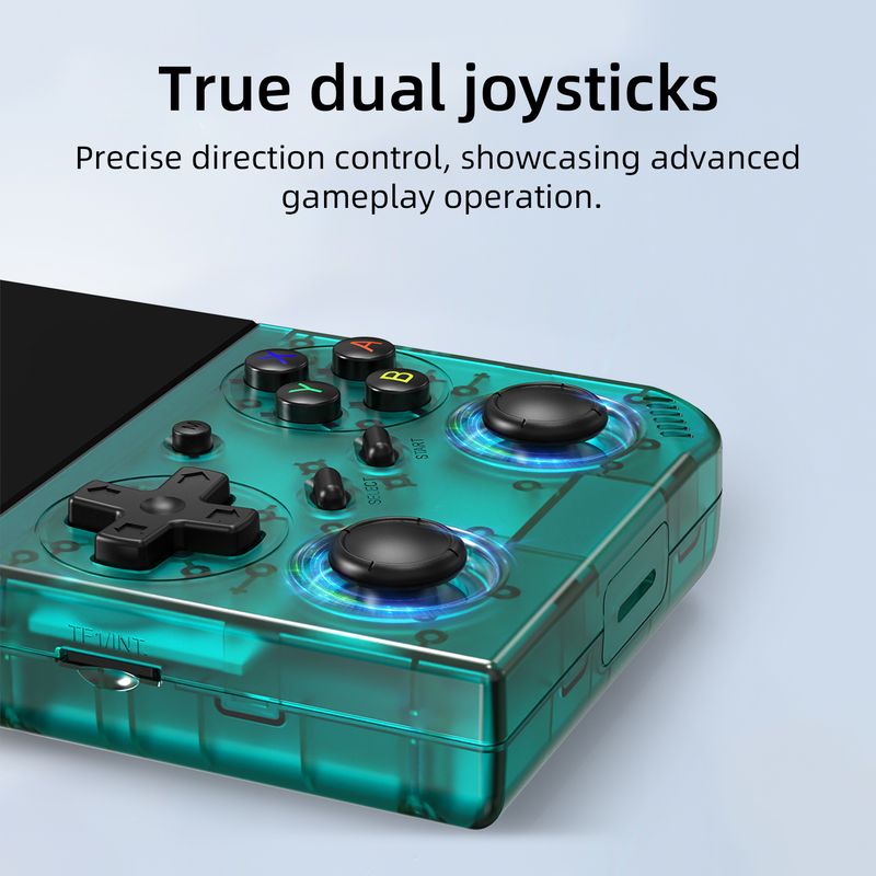 Nouvelle console de jeu portable rétro open source RG 35XXPRO à double joystick, se connectant à la borne d'arcade TV_voghion.com