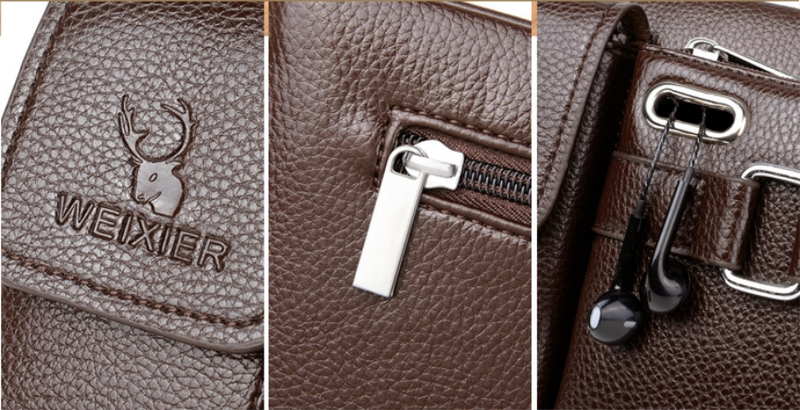 Neue Herrentasche, modische Tasche, Sport-Hüfttasche, multifunktionale Outdoor-Handytasche, PU-Herren-Umhängetasche, Fahrrad-Hüfttasche, Herren_voghion.com