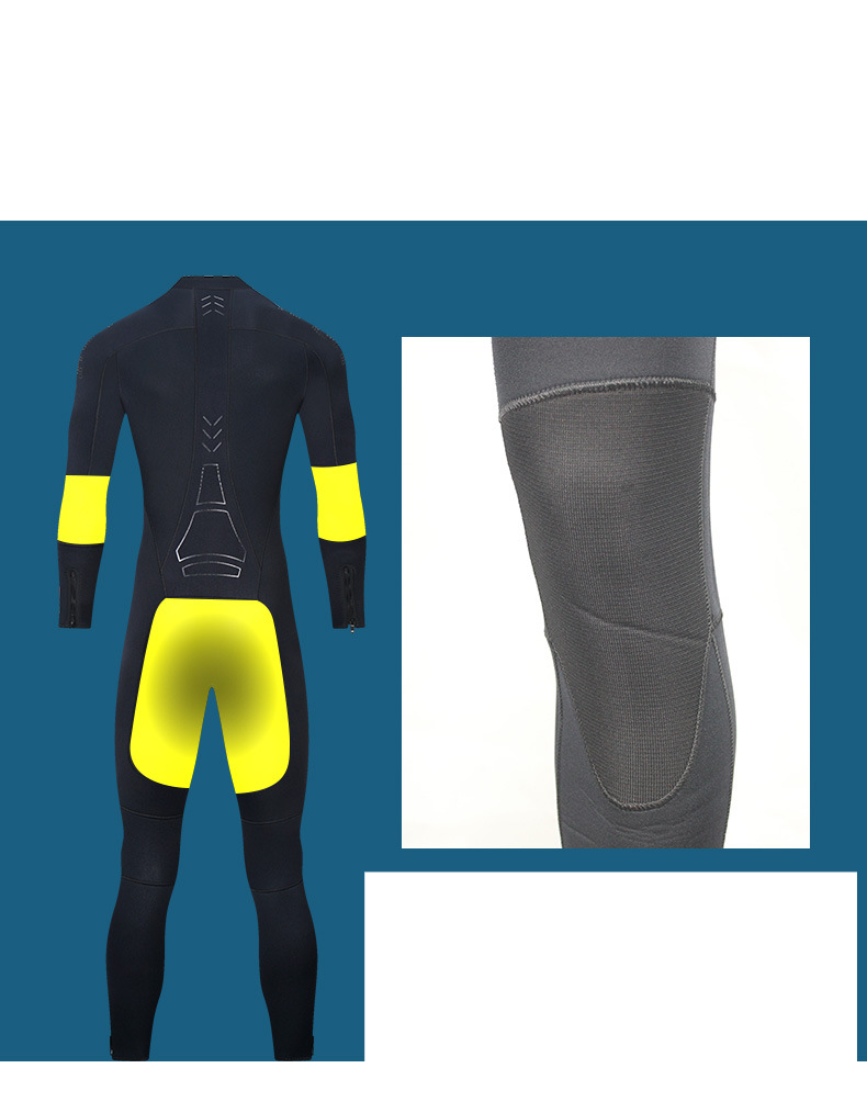 Wetsuit Eendelig warm surfwetsuit van 5 mm voor dames. Slijtvast snorkelwetsuit voor dames_voghion.com