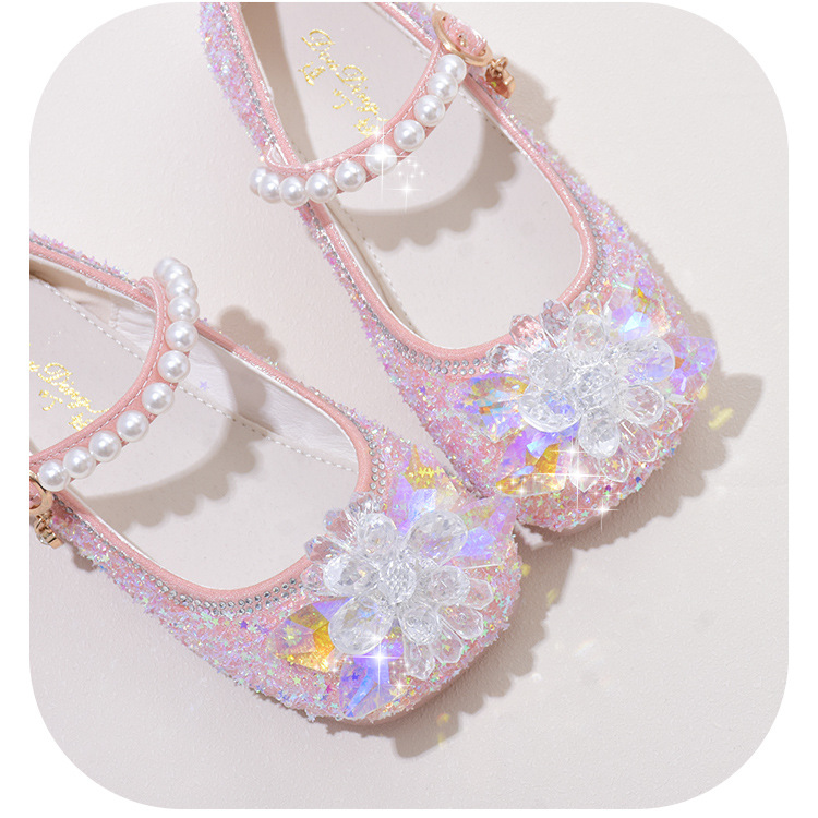 Mädchen einzelnen schuhe frühling und herbst neue weiche sohlen baby glas schuhe Mode kleines mädchen prinzessin leder schuhe kinder bean schuhe_voghion.com