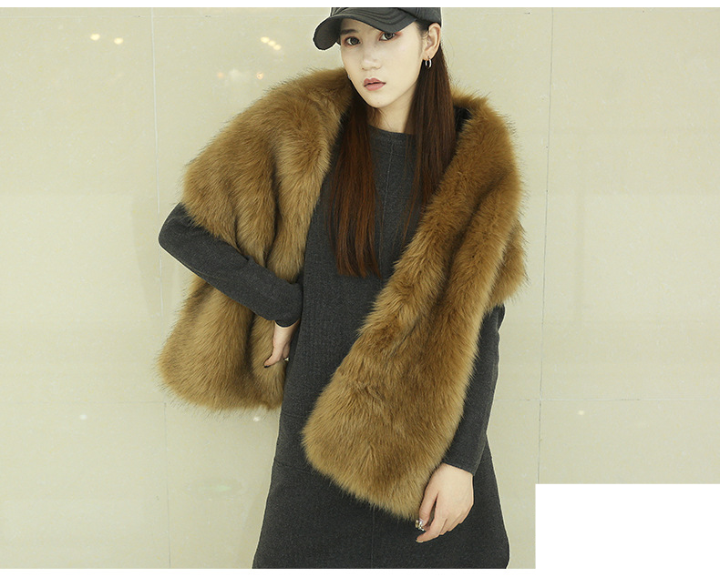 Scialle con colletto per capelli Scialle grande per capelli Abito da sera da donna Sciarpa con mantello Bavaglino Collo falso_voghion.com