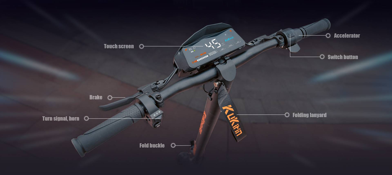 Kukirin G2 foldbar elektrisk scooter 800W motor 48V 15Ah batteri 10 tommer _voghion.com