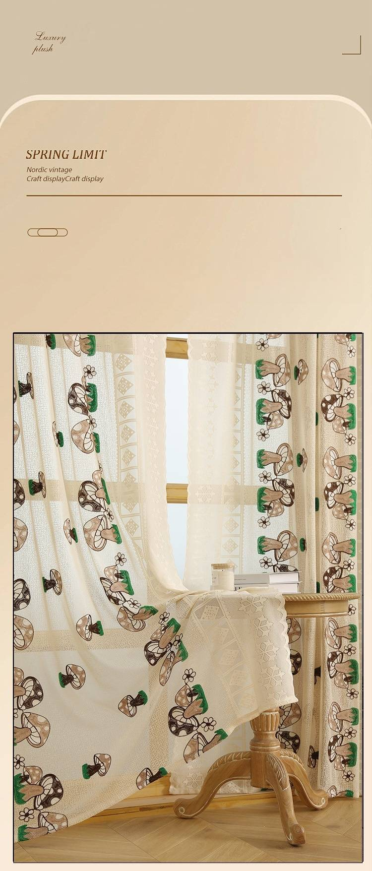 Tende trasparenti ricamate a farfalla in stile francese - Tende in voile color crema per camera da letto e soggiorno (filtrano la luce, elegante decorazione per la casa)_voghion.com
