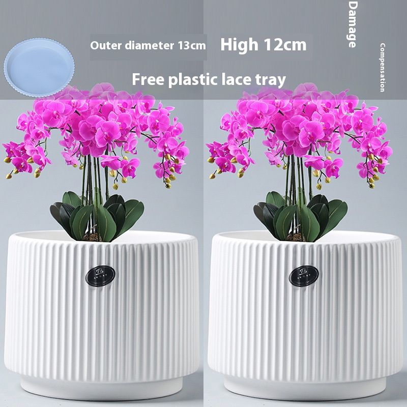 Elegantes Blumentopf-Set aus Keramik – handgefertigte dekorative Pflanzgefäße für Zuhause, Büro und Garten (verschiedene Größen und Stile)_voghion.com