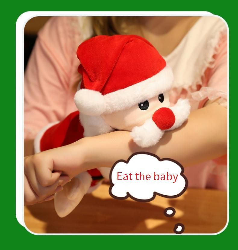 Christmas Plush Hand Puppets For Kids - Penguin Reindeer Santa Snowman - Interactive Storytelling Toys For Holiday Performances & Gifts (30cm)_voghion.com