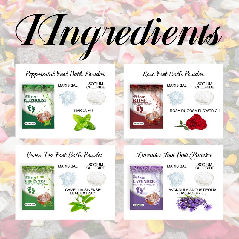 Fußbadesalz pflegt die Haut der Füße, reinigt tiefenwirksam, lindert Muskelkater, macht den Körper schlank und vertreibt Erkältungen. Fußbadesalz_voghion.com