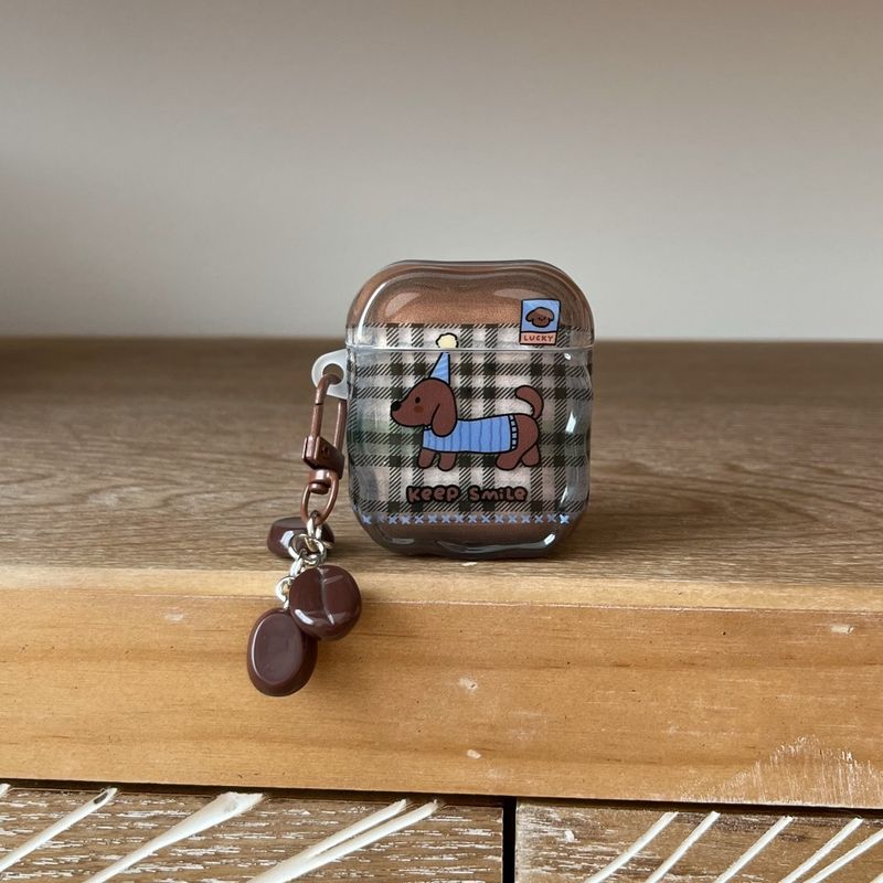 Lattice Dachshund For AirPods Pro Protective Cover AirPods Protective Case Active Noise Reduction Apple_voghion.com