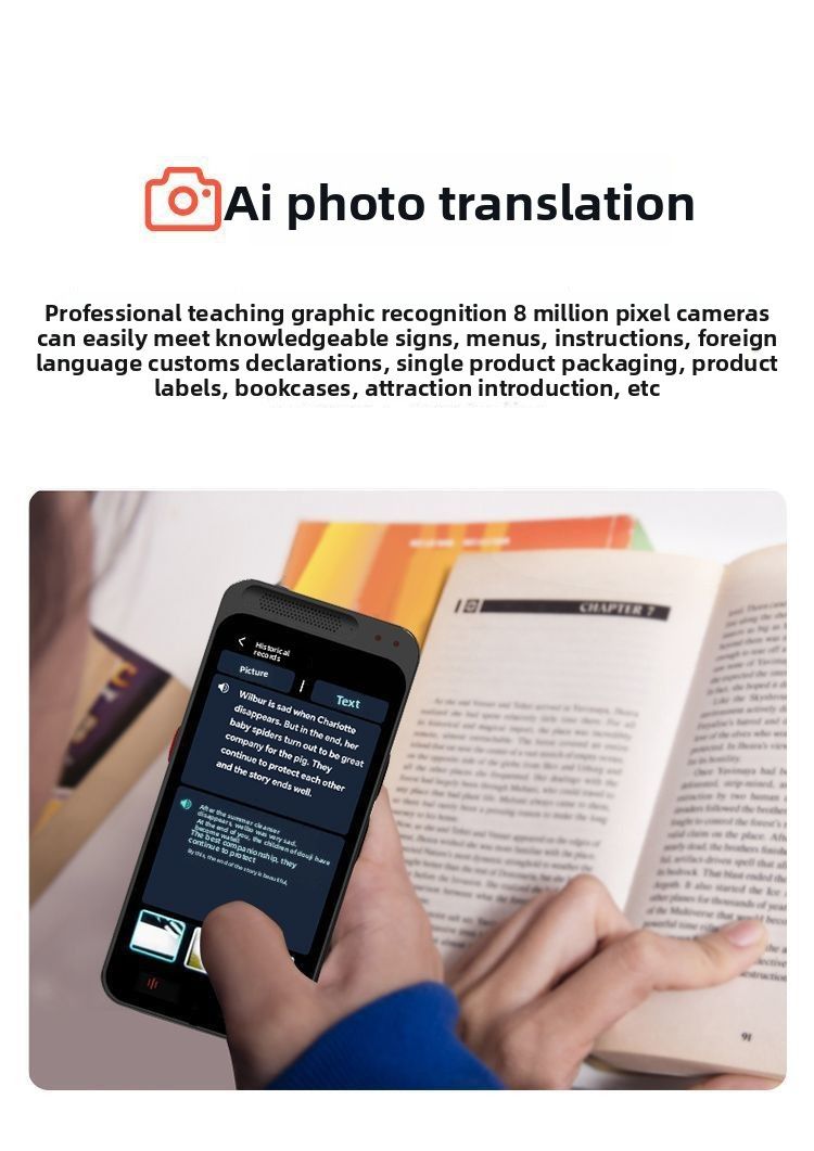 2025 Smart Simultanübersetzer Übersetzungsgerät für Reisen ins Ausland Englisch Japanisch Russisch Offline_voghion.com