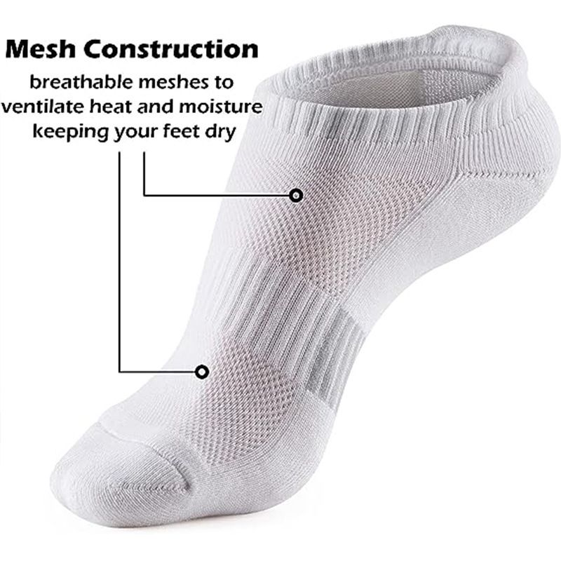 Men's Large Size Sports Socks - Breathable Quick-Dry Boat Socks For Running US7-14_voghion.com