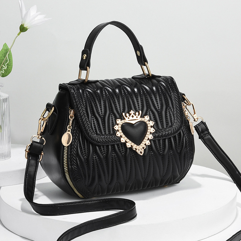 Trendige Schultertasche aus weichem Leder, kleine, vielseitige Textur, leichte Umhängetasche für Damen_voghion.com