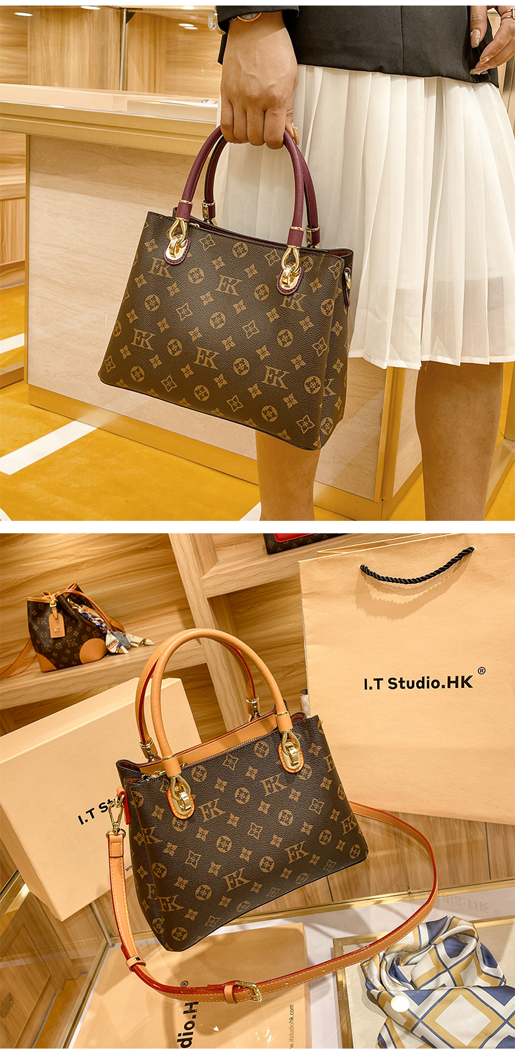 Neue Nischendesign-Pendeltasche aus echtem Leder für Mütter, tragbare große Tasche, Umhängetasche mit einer Schulter für Frauen_voghion.com