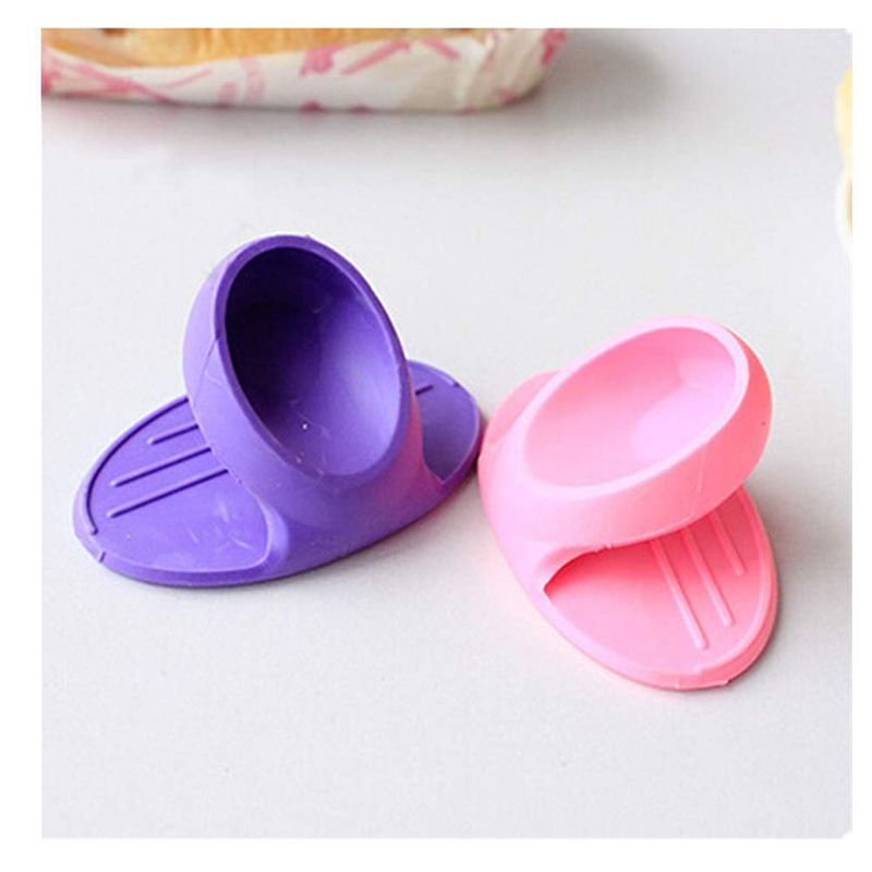14Pcs Partner Microwave Oven Mitts Silicone Holder For Kitchen Convenient Insulated Glove Finger Nonslip Clips Protect Wise Cook Tools_voghion.com