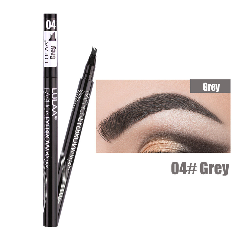 Eyebrow Tattoo 1PC Pen Waterproof 4 Points Eyebrow Pen Long Lasting Liquid Brow Pencil Natural Microblade               cil_voghion.com