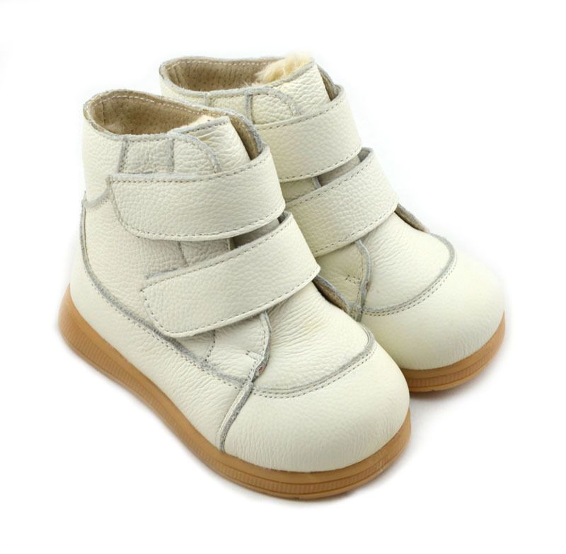 Zachte en comfortabele waterdichte leren laarzen voor kinderen plus fleece dikke leren warme enkellaarsjes voor jongens en meisjes_voghion.com