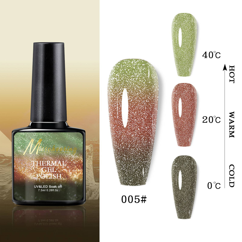 "3PCS"Temperature varying Aurora Broken diamond nail oil glue Opal Broken diamond glue canned glue Fairy color gradient nail_voghion.com