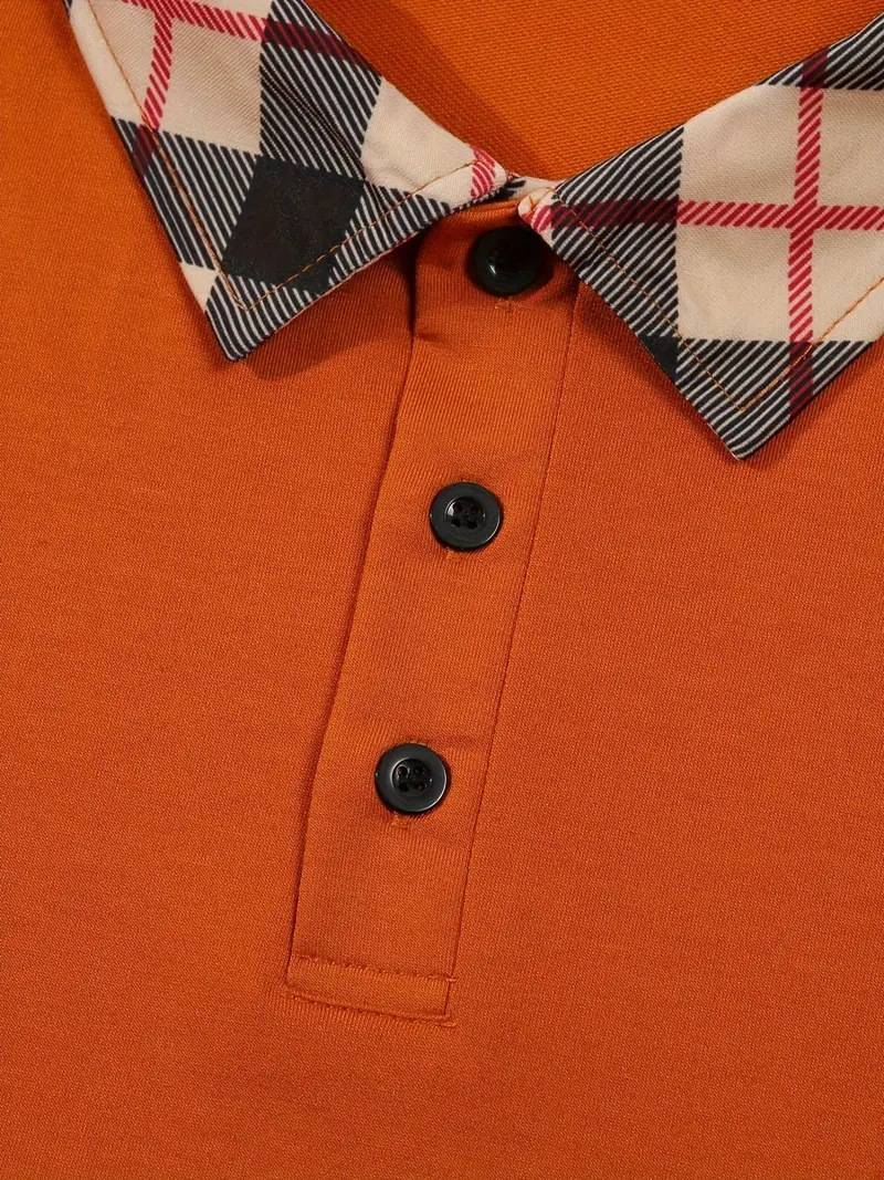 Ropa de hombre, moda de negocios, camiseta de manga corta, polo ajustado para hombre, top con botones_voghion.com