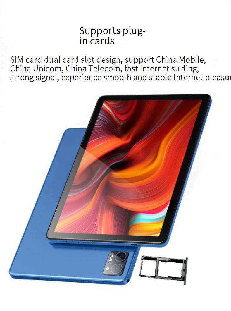 Tablette Android 10,1 pouces avec 4G LTE, 4 Go de RAM et 64 Go de stockage, processeur MTK octa-core, écran IPS HD – Appareil portable de divertissement et d'apprentissage_voghion.com