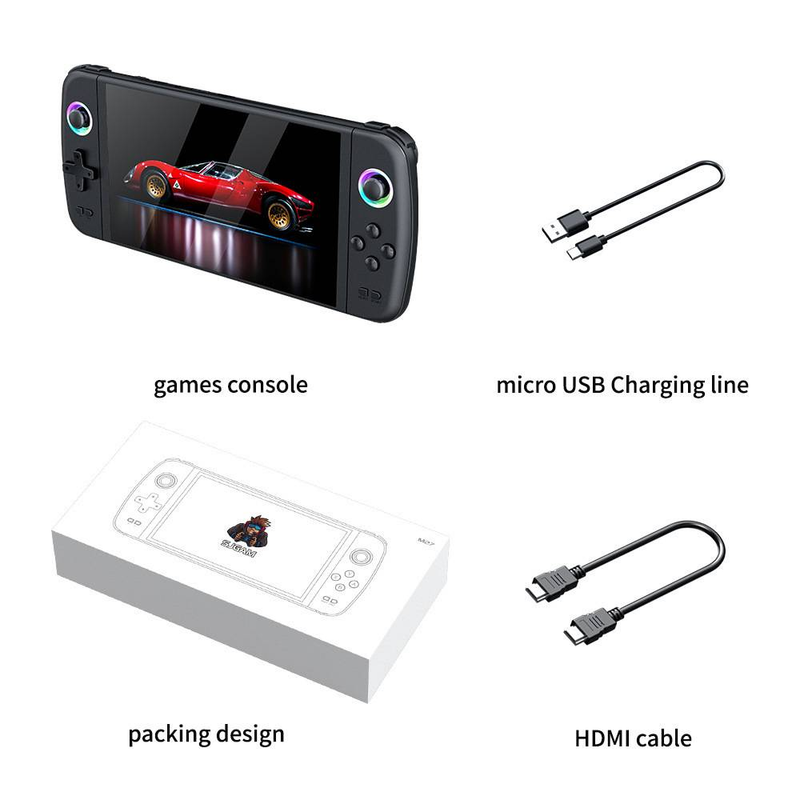 M27 Portable Handheld Game Console With HDMI, Wireless Controller, 64GB/128GB Storage, Android OS For Retro Gaming & TV Play_voghion.com