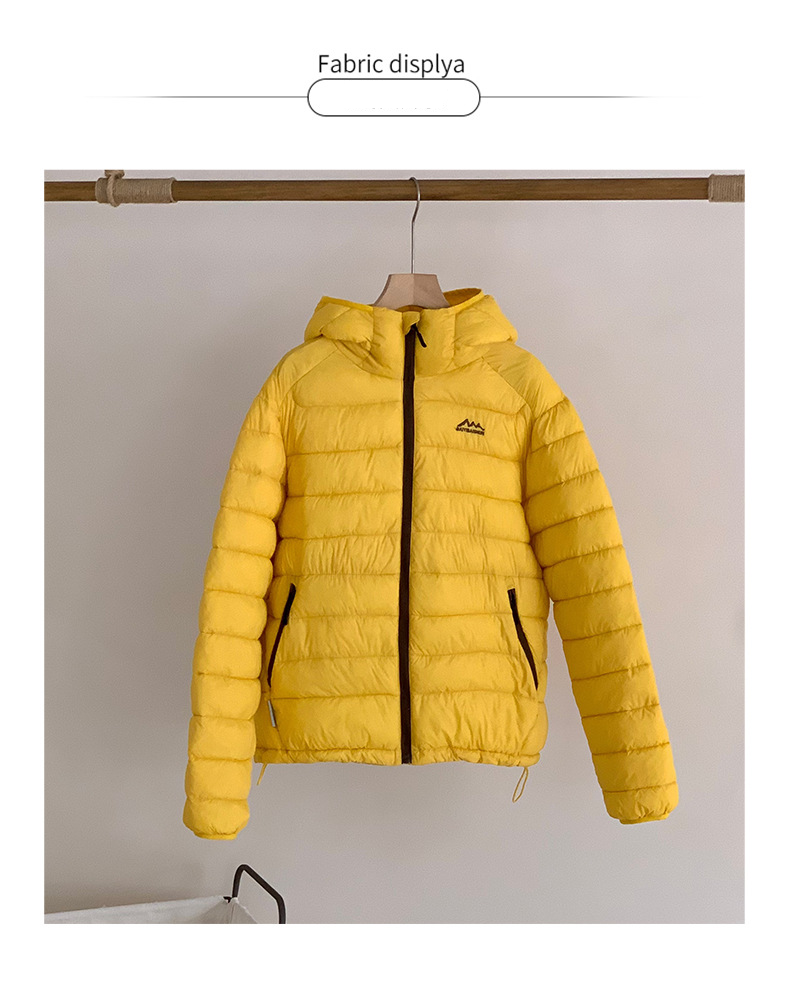 Women's Lightweight Hooded Puffer Jacket - Winter Warm Coat With Softshell Fabric, Slim Fit Zip-Up Outerwear For Casual & Commuting_voghion.com