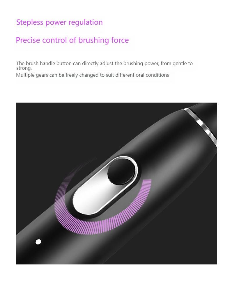 Ultra-Sonic Smart Electric Toothbrush – 5+ Modes, 50+ Days Battery, Magnetic Motor, Self-Cleaning (Black/White)_voghion.com