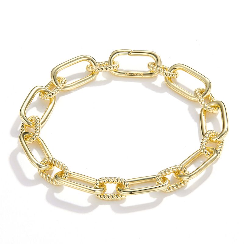 Paperclip Love Bracelet, 925 Sterling Silver Bracelet For Women_voghion.com