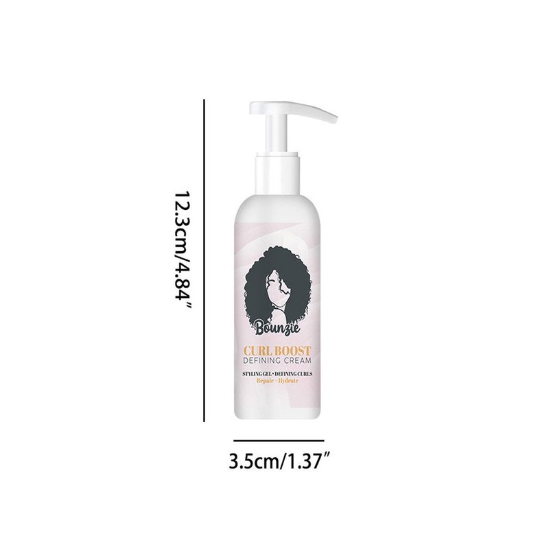 Hair Curling Cream Styling Sculpting Frizzy Wavy Boost Elastin Volumizing Fluffy Thickening Nourishing Enhance Hair Define Cream_voghion.com