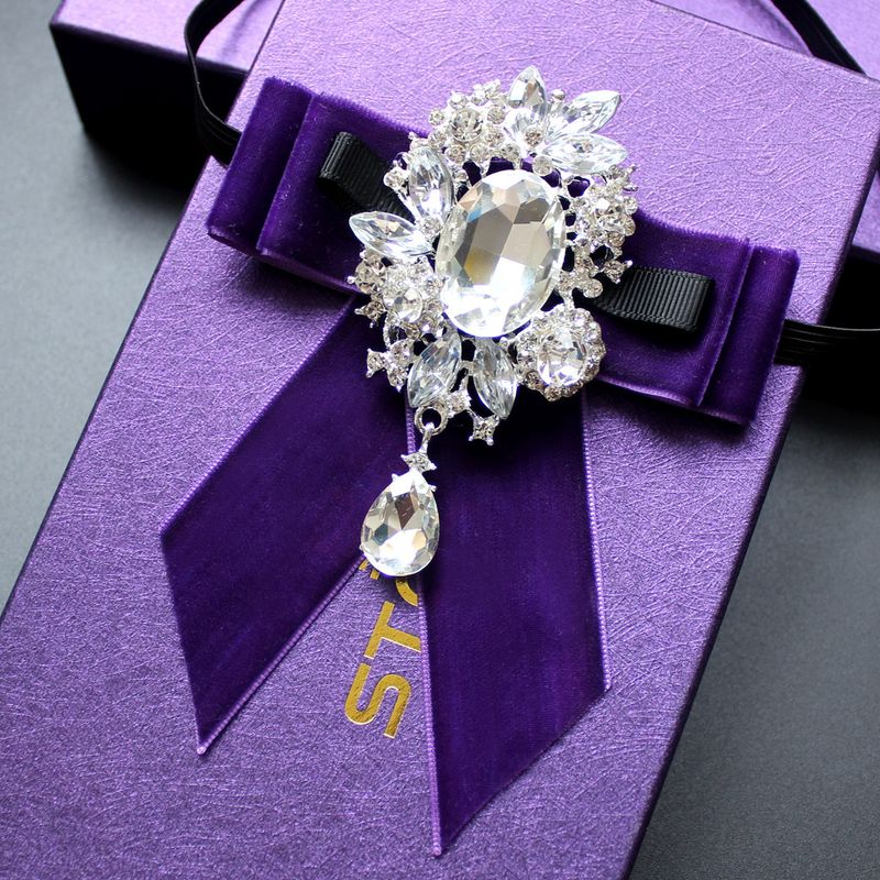 Abito da uomo con camicia formale a fiori, per banchetti nuziali, colletto, accessori, papillon con strass_voghion.com