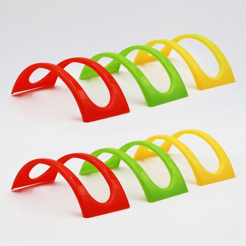Supporto; Gratuito; Supporto; Guscio per microonde BPA sicuro; Set di supporti non tossico; Per servire taco Vassoio rigido Lavabile in lavastoviglie Taco 6 pezzi Plastica per feste_voghion.com