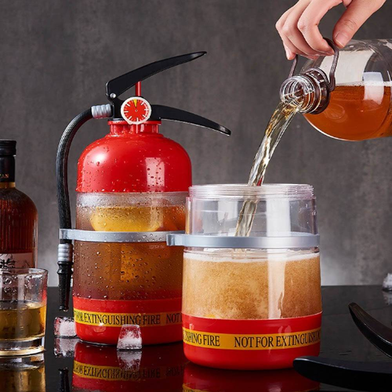 Distributeur de boissons créatif avec bouche d'incendie – Seau à boissons amusant et tasse d'eau_voghion.com