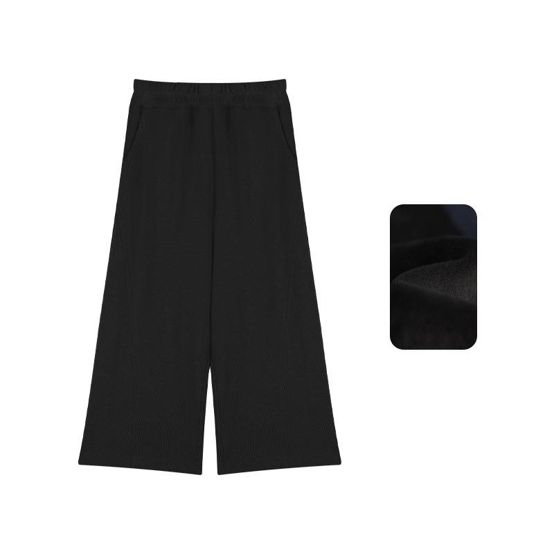 Pantaloni a gamba larga per bambini, casual, versatili, mini, spessi, per genitori e bambini_voghion.com