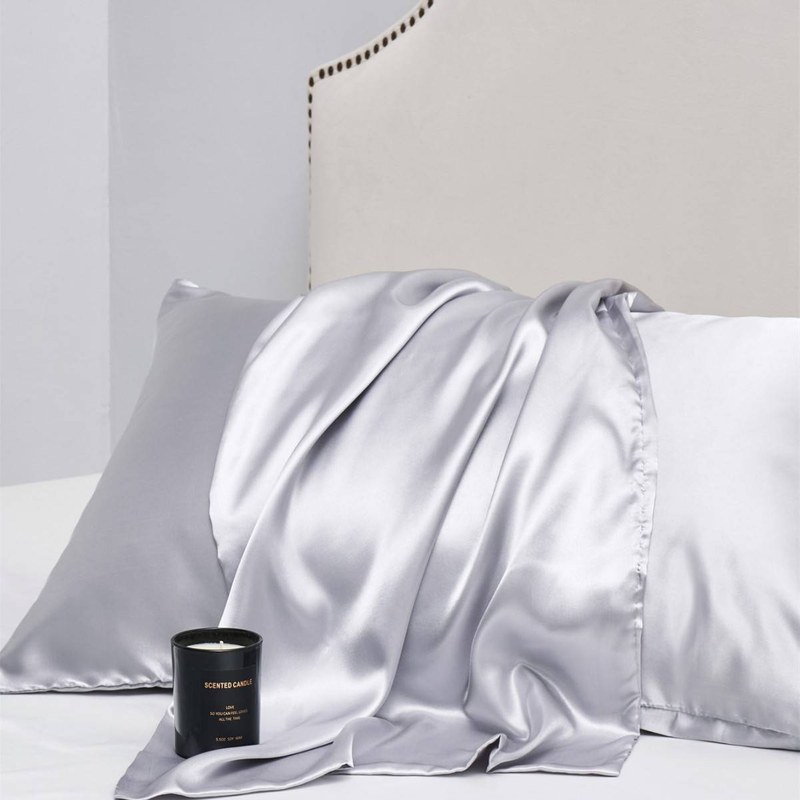 Satin-Kissenbezüge in voller Größe, ähnlich wie Seidenkissenbezüge, 2er-Pack, Kissenbezug für schlafende Frauen mit Hotelverschluss_voghion.com