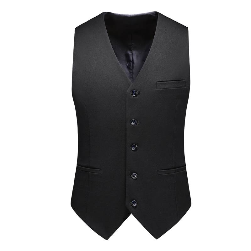 Men's Casual European And American Business Gentleman, Double-breasted Suit, Groom, Best Man, Host, Three-piece Suit + Waistcoat + Long Pants_voghion.com