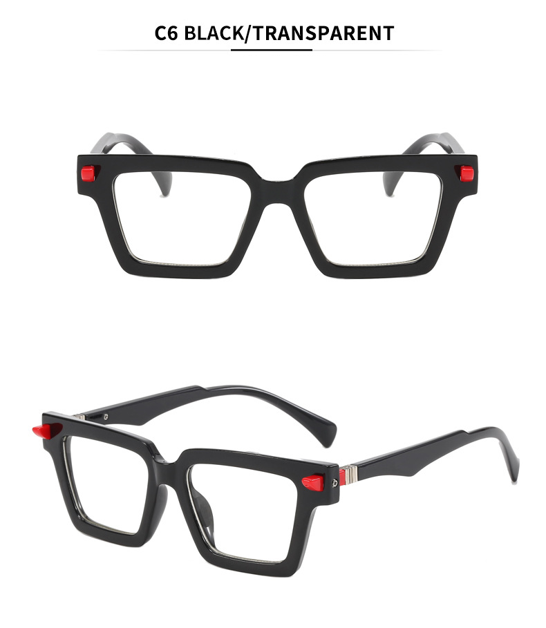 Men's Sunglasses Retro Fashion Square Sunglasses Trendy Square Frame Men And Women's Same Style Sunglasses Cross Border Anti Ultraviolet Glasses_voghion.com