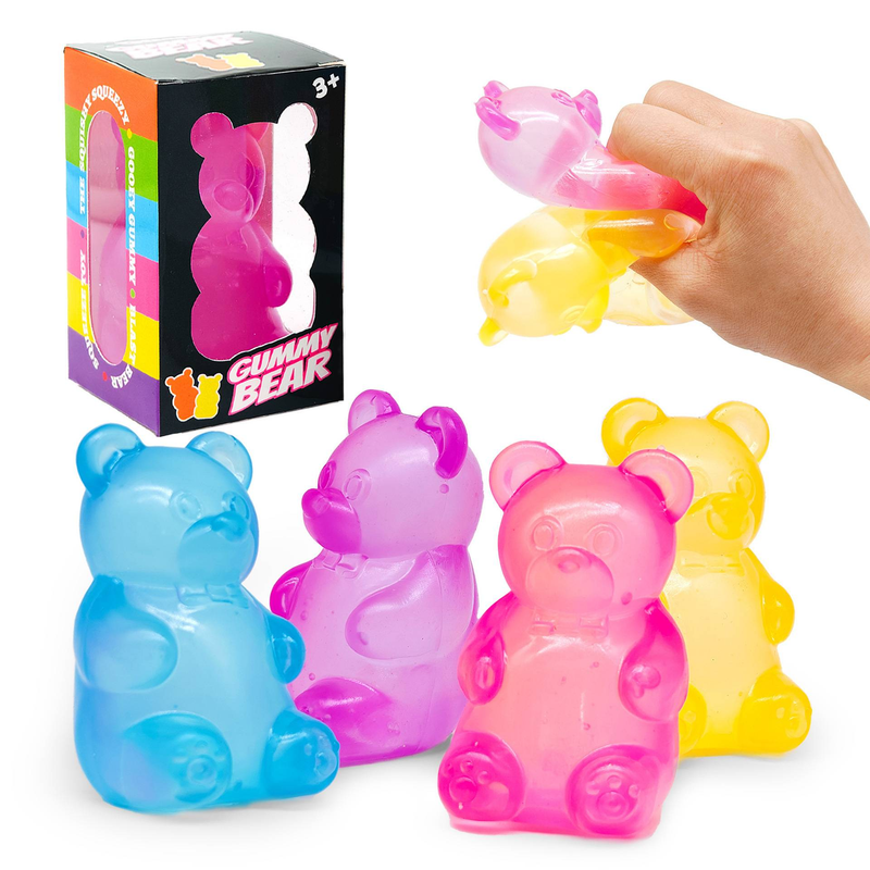 Gummy Bear - Sensory Fidget Toy With Jelly-Like Filling - 3.1" Tall Can Relieve Anxiety, Suitable For Children With Anxiety And Autism And Adults_voghion.com
