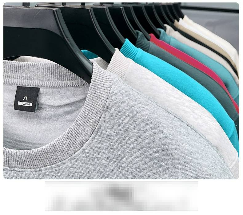 Jesienno-zimowa męska bluza z kapturem w dużym rozmiarze, plus aksamitna, 420 g, okrągły dekolt, modna, haftowana, ciepła, męska koszula z haftowanym misiem_voghion.com