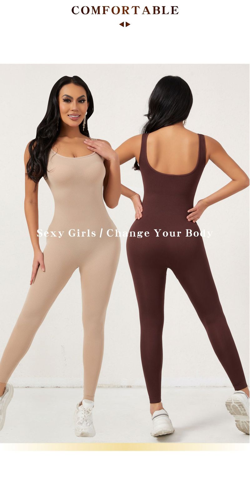 Postpartum Compression Bodysuit – Tummy Tuck, Butt Lift & Bust Support Seamless Shapewear With Long-Sleeve Options (S-XXXL, 6 Colors)_voghion.com