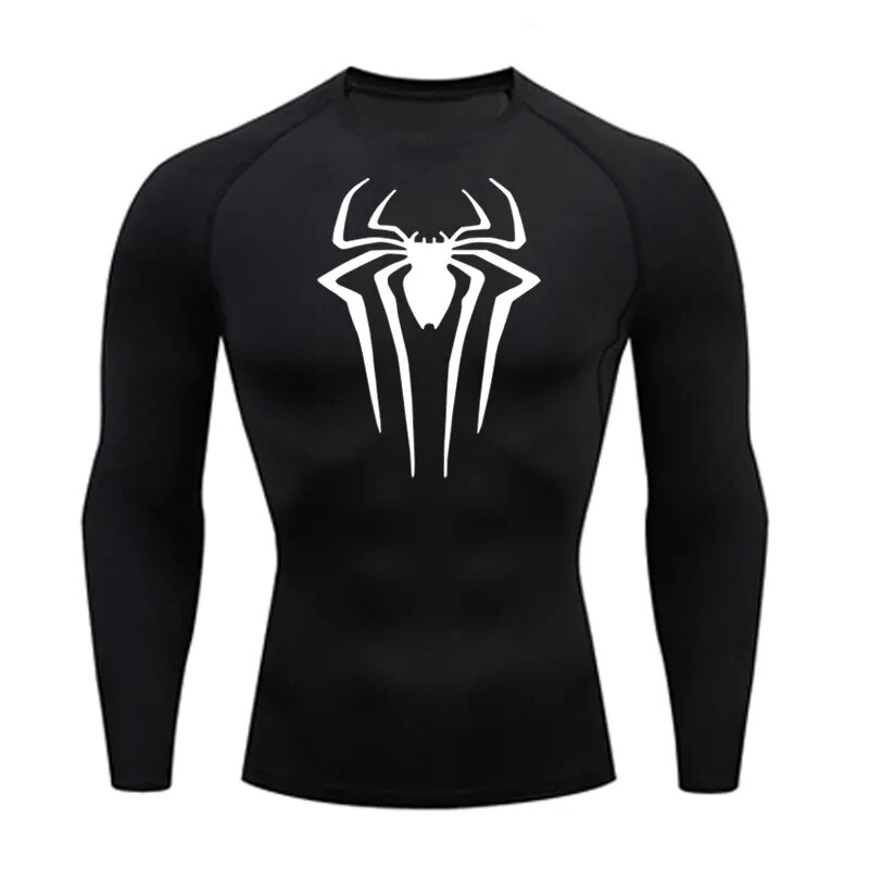 Sun Protection Sports Second Skin Running T-shirt Men's Fitness Rashgarda MMA Long Sleeves Compression Shirt Workout Clothing_voghion.com