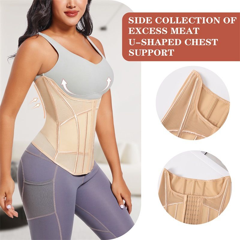 VoleFox Plus Size Tummy Wrap Yoga Belt For Women U Shape Back Support Waist Trainer Corset_voghion.com