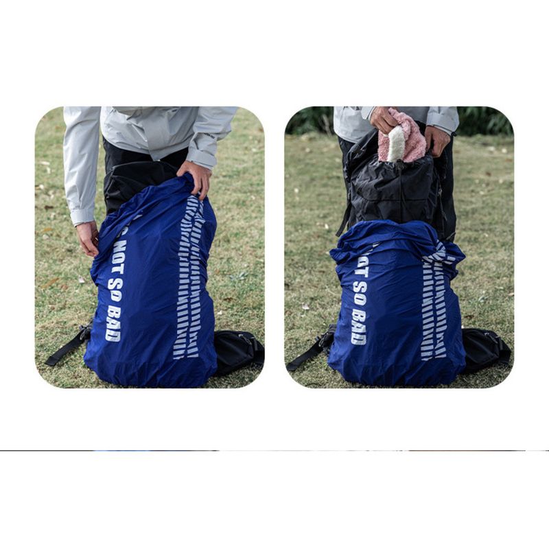 HIKEMAN Wasserdichte Rucksackhülle – Universeller Regenschutz zum Wandern/Camping (20–50 l) | Gut sichtbare Reflektorstreifen_voghion.com