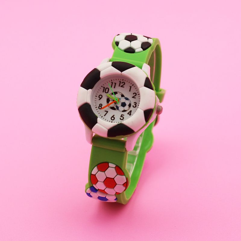 Kinder süße Fußballuhr Basketball Silikonuhr Cartoon Uhr_voghion.com