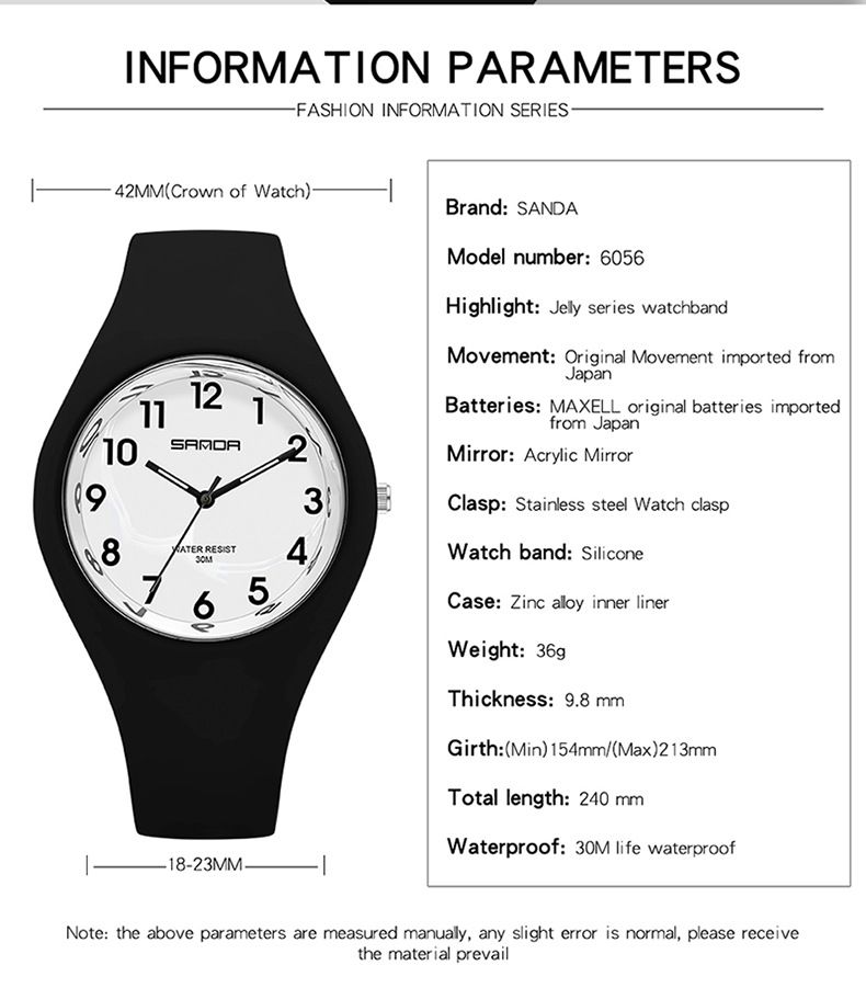 Orologio analogico digitale alla moda per uomo e donna - Orologio sportivo impermeabile con display LED, cinturino in silicone leggero, design alla moda_voghion.com