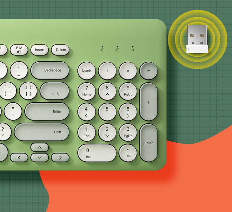 USB bežična tipkovnica i miš_voghion.com