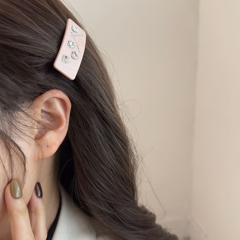 Fermaglio per capelli con strass alla moda francese di alta qualità, fermaglio per capelli a molla, accessori per capelli con design di minoranza coreana_voghion.com