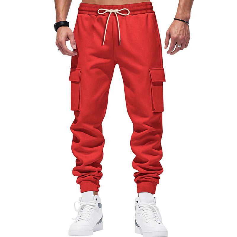 Men's Clothing Heavyweight Cargo Jogger Pants - Stretch Workout Sweatpants With Multiple Pockets, Relaxed Fit, Tapered Leg For Casual & Streetwear_voghion.com
