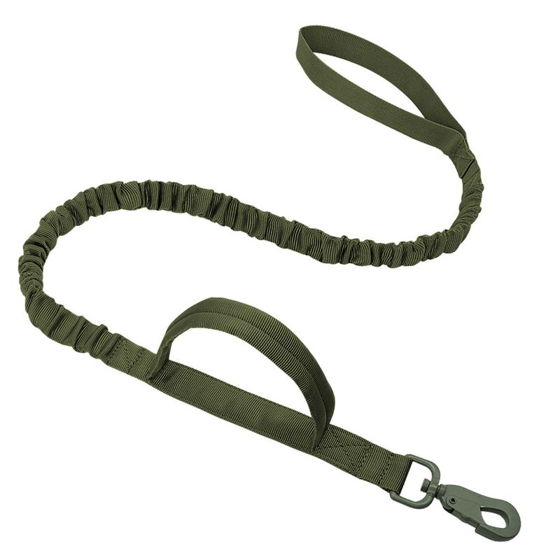 Outdoor Nylon Military Enthusiast Retractable Pet Tactical Training Leash Dog Rope_voghion.com