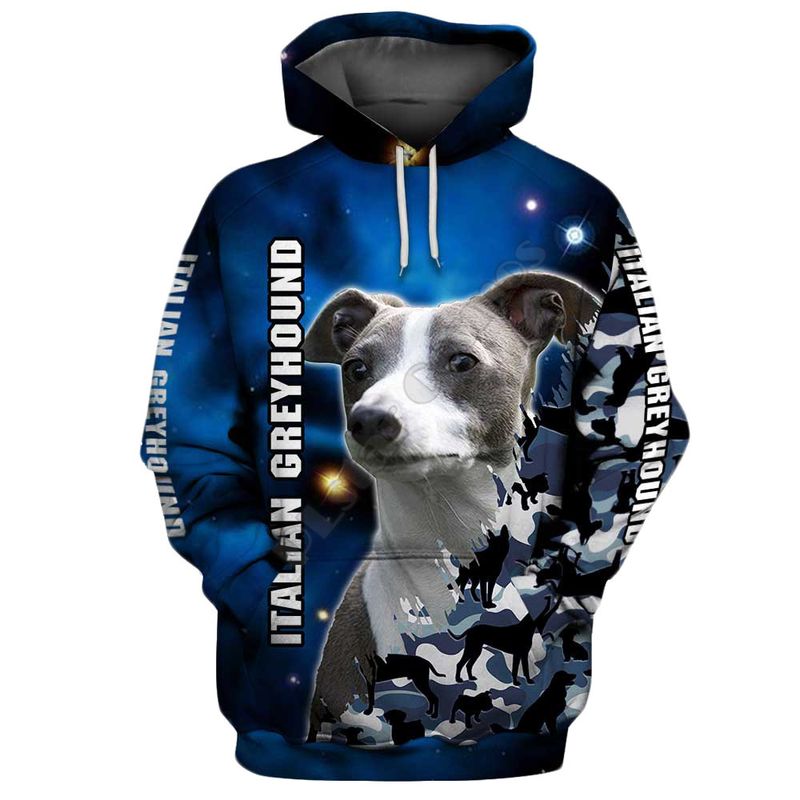 Nowa męska bluza z kapturem 3D z nadrukiem psa_voghion.com