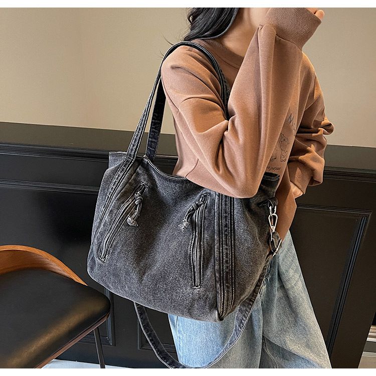 Elegante borsa a tracolla tinta unita - Borsa casual in morbida pelle per donna, versatile borsa a tracolla_voghion.com