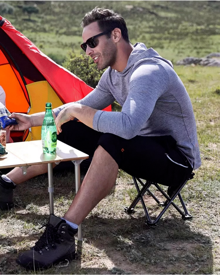 KingCamp Folding Outdoor Fishing Chair Travel Subway Queue Portable Stool Home Bench_voghion.com